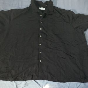 Men's Classic Black Button Down Shirt